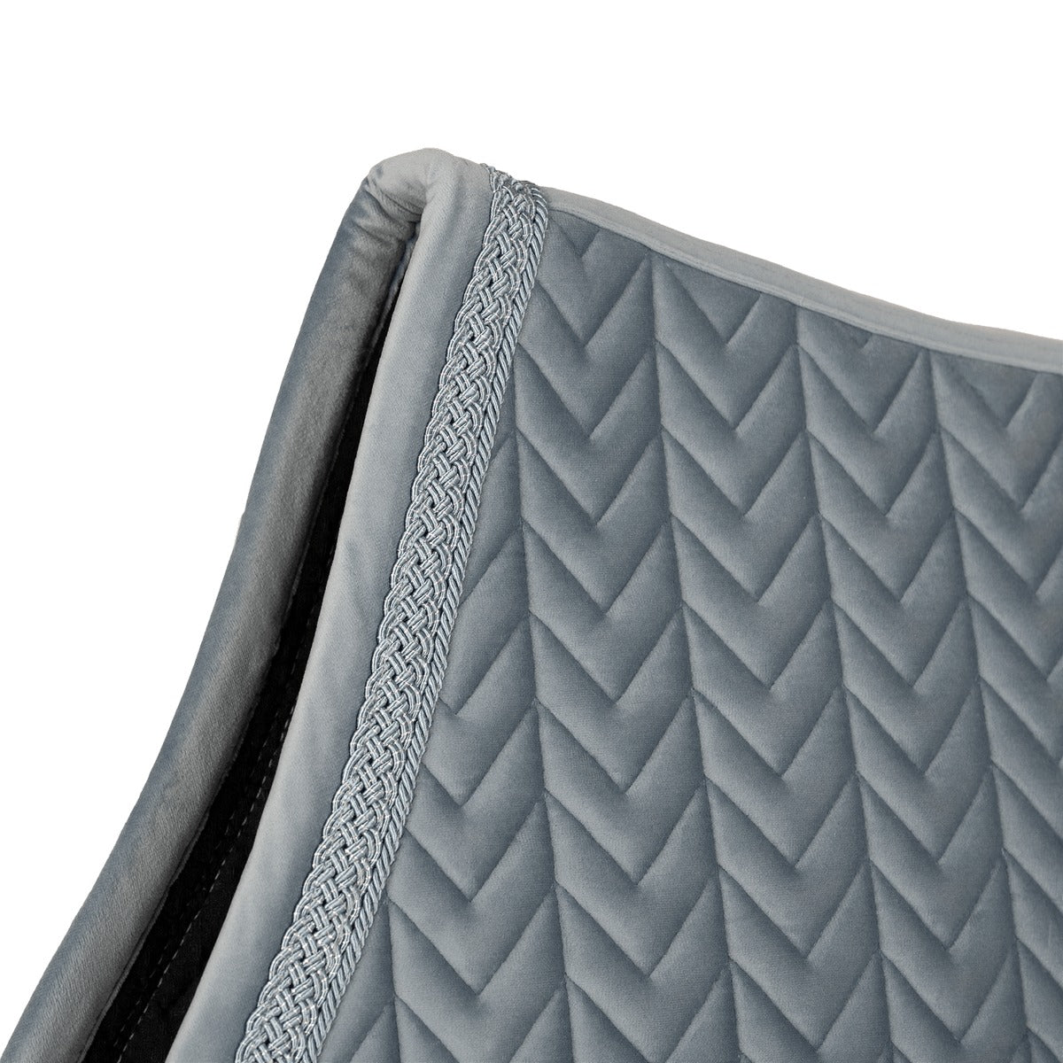 Kentucky Horsewear Saddle Pad Velvet Fishbone Plaited Glitter Rope Show Jumping