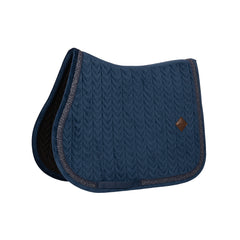 Kentucky Horsewear Saddle Pad Velvet Fishbone Plaited Glitter Rope Show Jumping