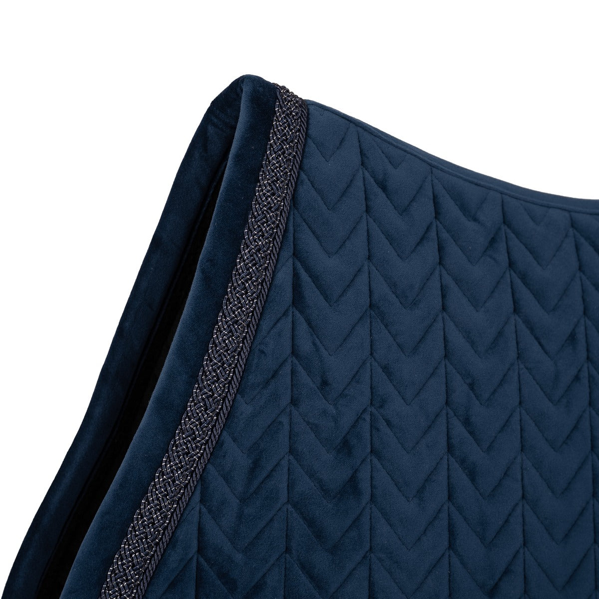 Kentucky Horsewear Saddle Pad Velvet Fishbone Plaited Glitter Rope Show Jumping