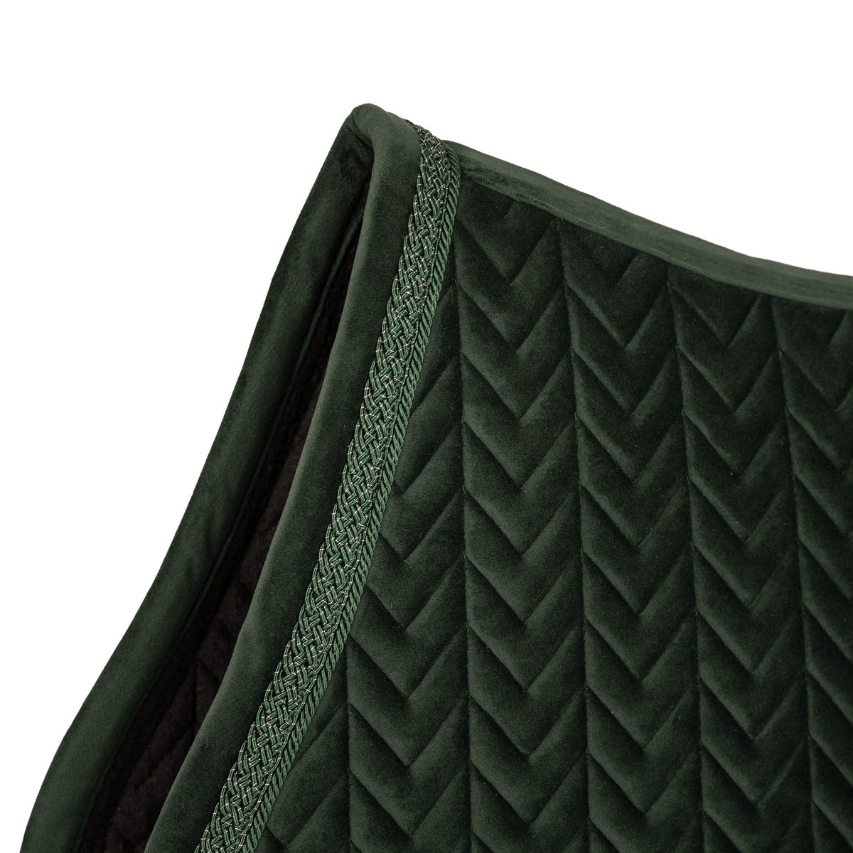 Kentucky Horsewear Saddle Pad Velvet Fishbone Plaited Glitter Rope Show Jumping