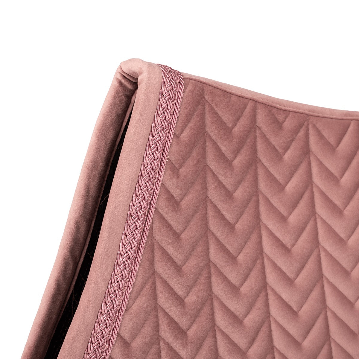 Kentucky Horsewear Saddle Pad Velvet Fishbone Plaited Glitter Rope Show Jumping