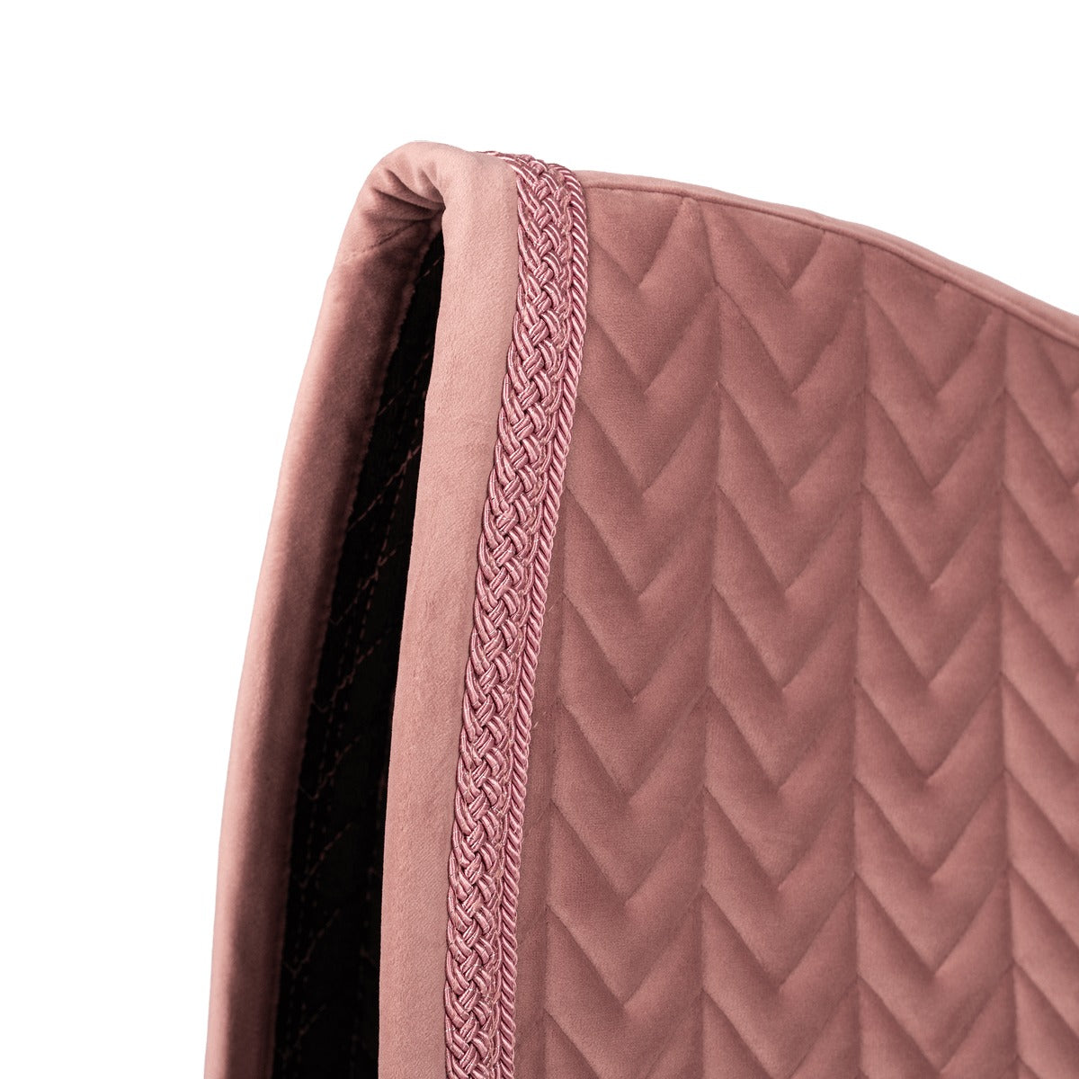 Kentucky Horsewear Saddle Pad Velvet Fishbone Plaited Glitter Rope Dressage