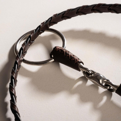 Velari Leather Snaffle Double Jointed Loose Ring