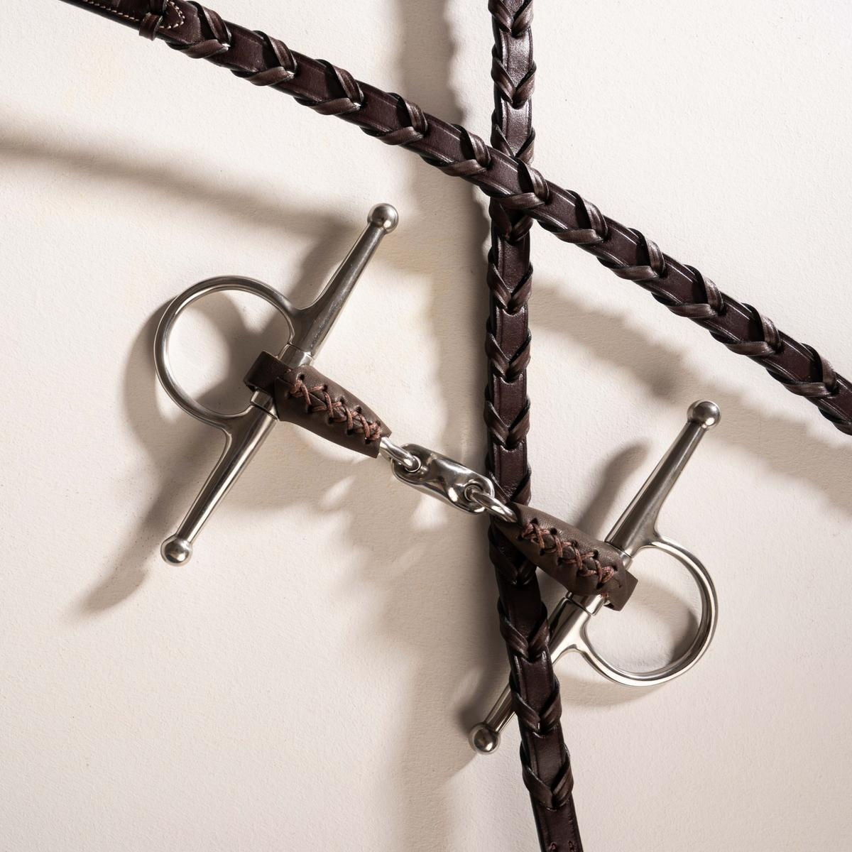 Velari Leather Full Cheek Bit Double Jointed