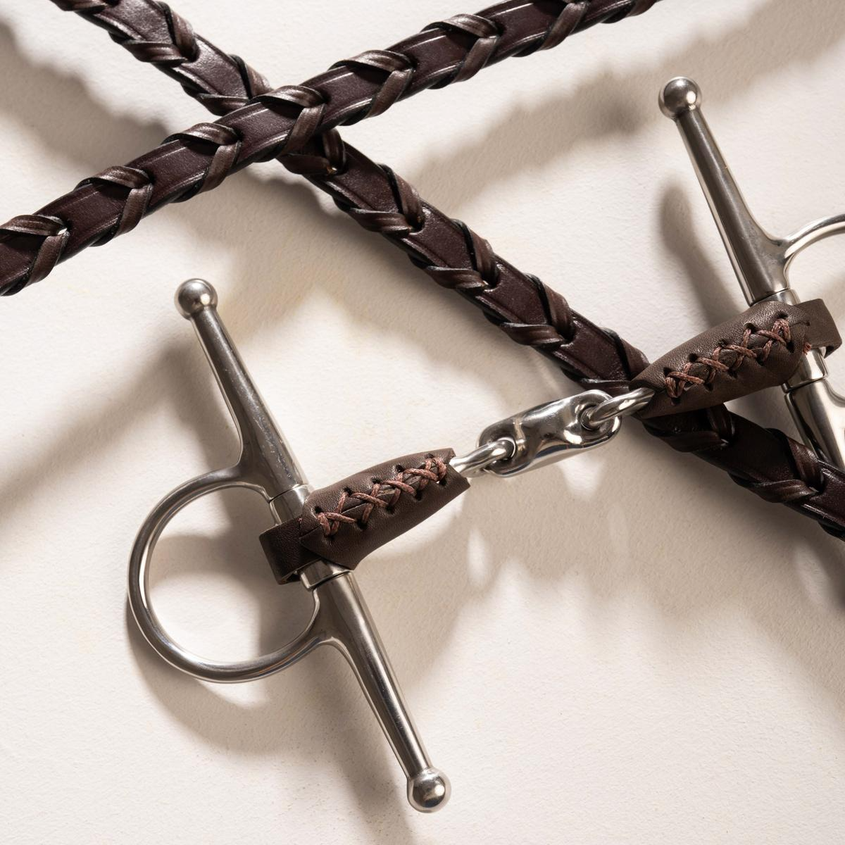 Velari Leather Full Cheek Bit Double Jointed
