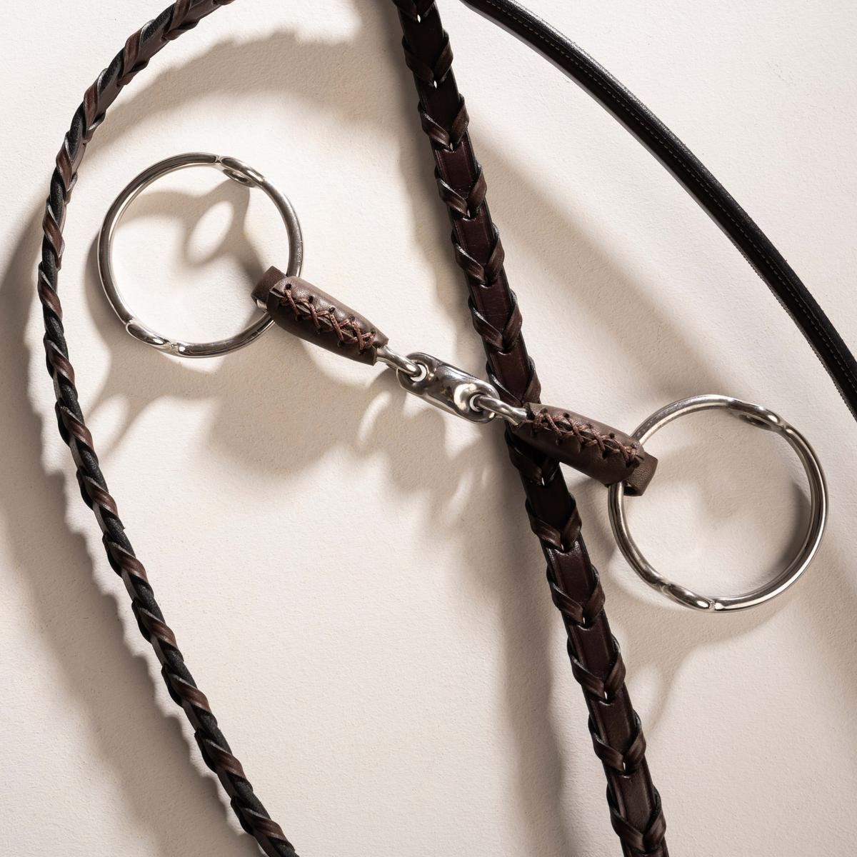 Velari Leather Gag Loose Ring Double Jointed