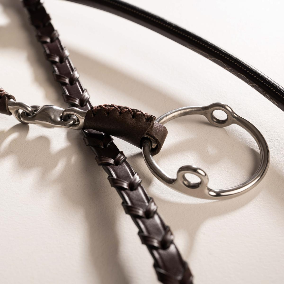 Velari Leather Gag Loose Ring Double Jointed