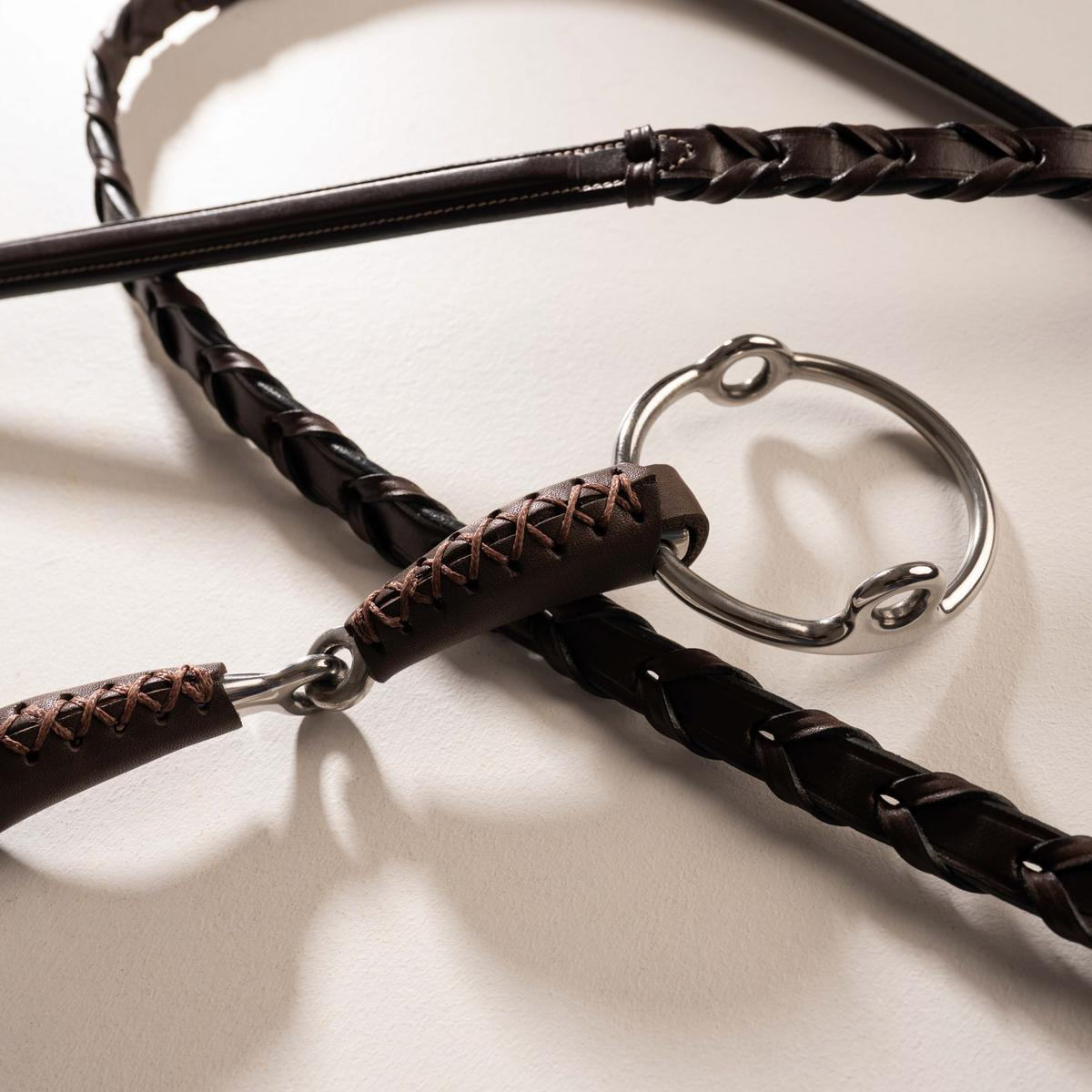 Velari Leather Gag Loose Ring Single Jointed