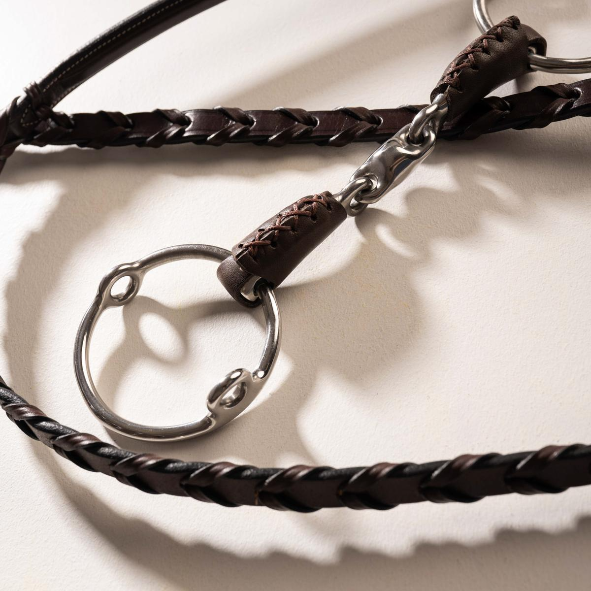 Velari Leather Gag Loose Ring Double Jointed