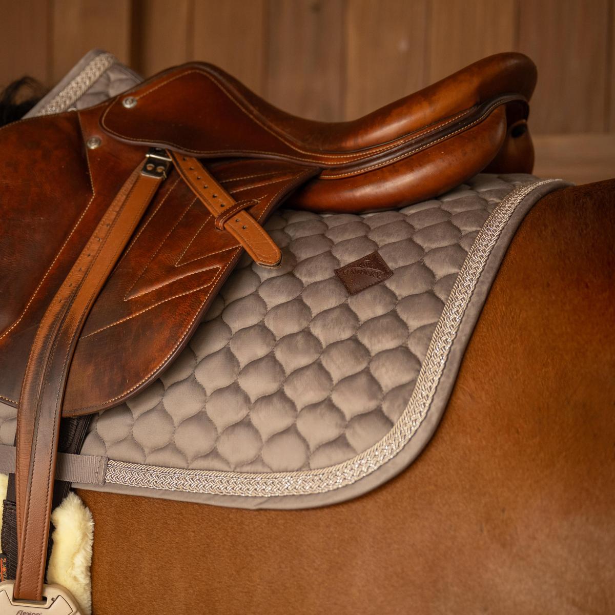 Kentucky Horsewear Saddle Pad Classic Onion Plaited Glitter Rope Show Jumping
