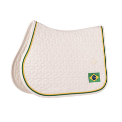 Kentucky Horsewear Saddle Pad Classic Flag Jumping