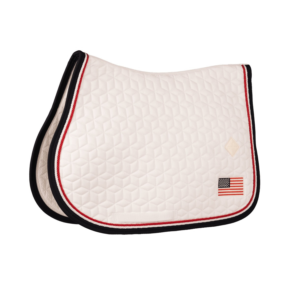 Kentucky Horsewear Saddle Pad Classic Flag Jumping