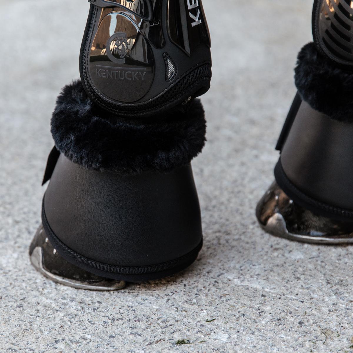 Kentucky Horsewear Sheepskin Leather Overreach Boots