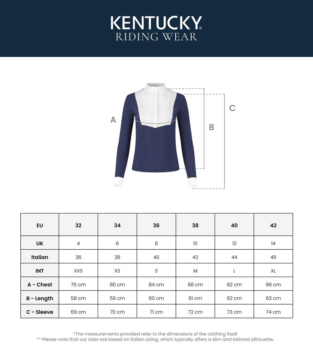 Kentucky Horsewear Show Shirt Women Heritage Air Long Sleeve