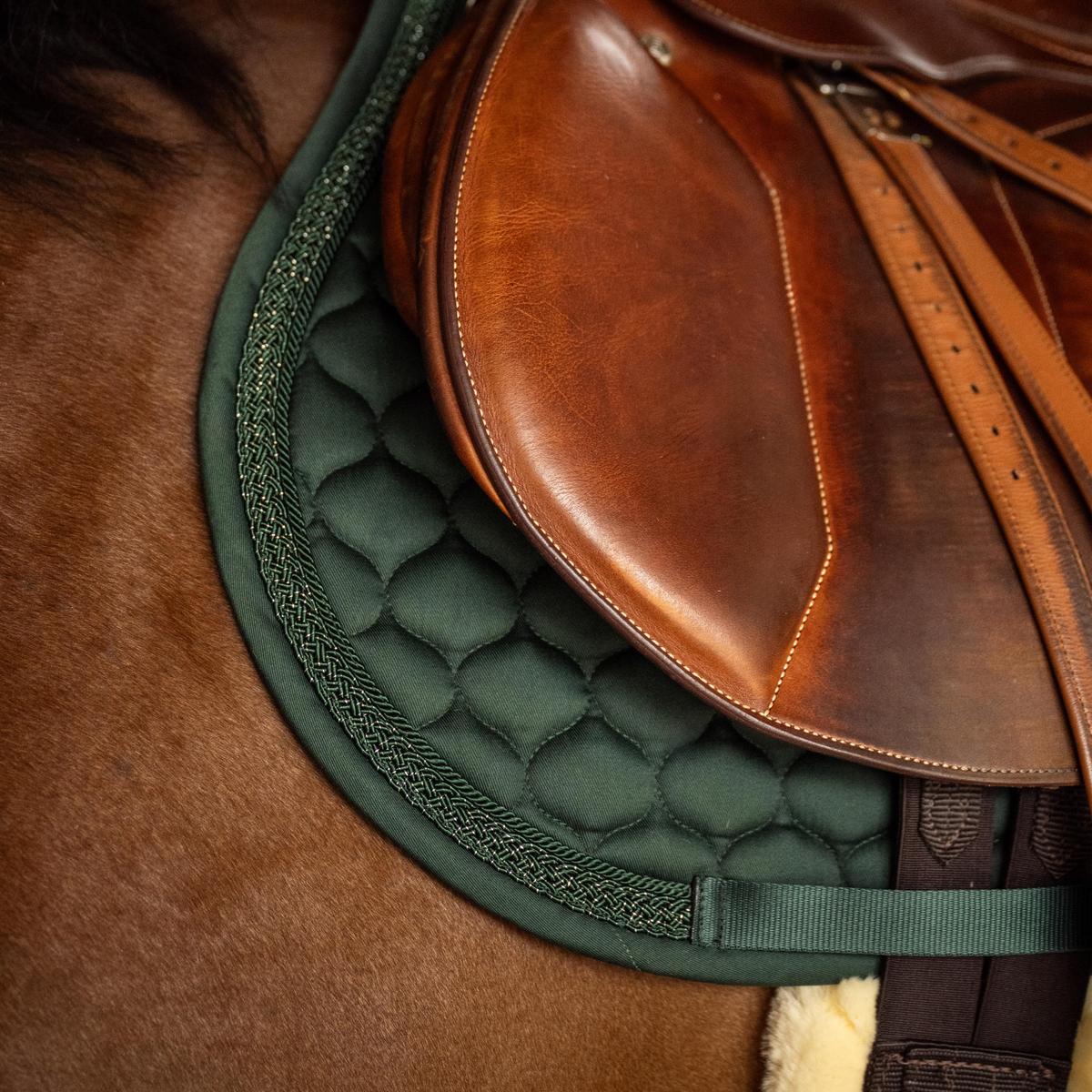 Kentucky Horsewear Saddle Pad Classic Onion Plaited Glitter Rope Show Jumping