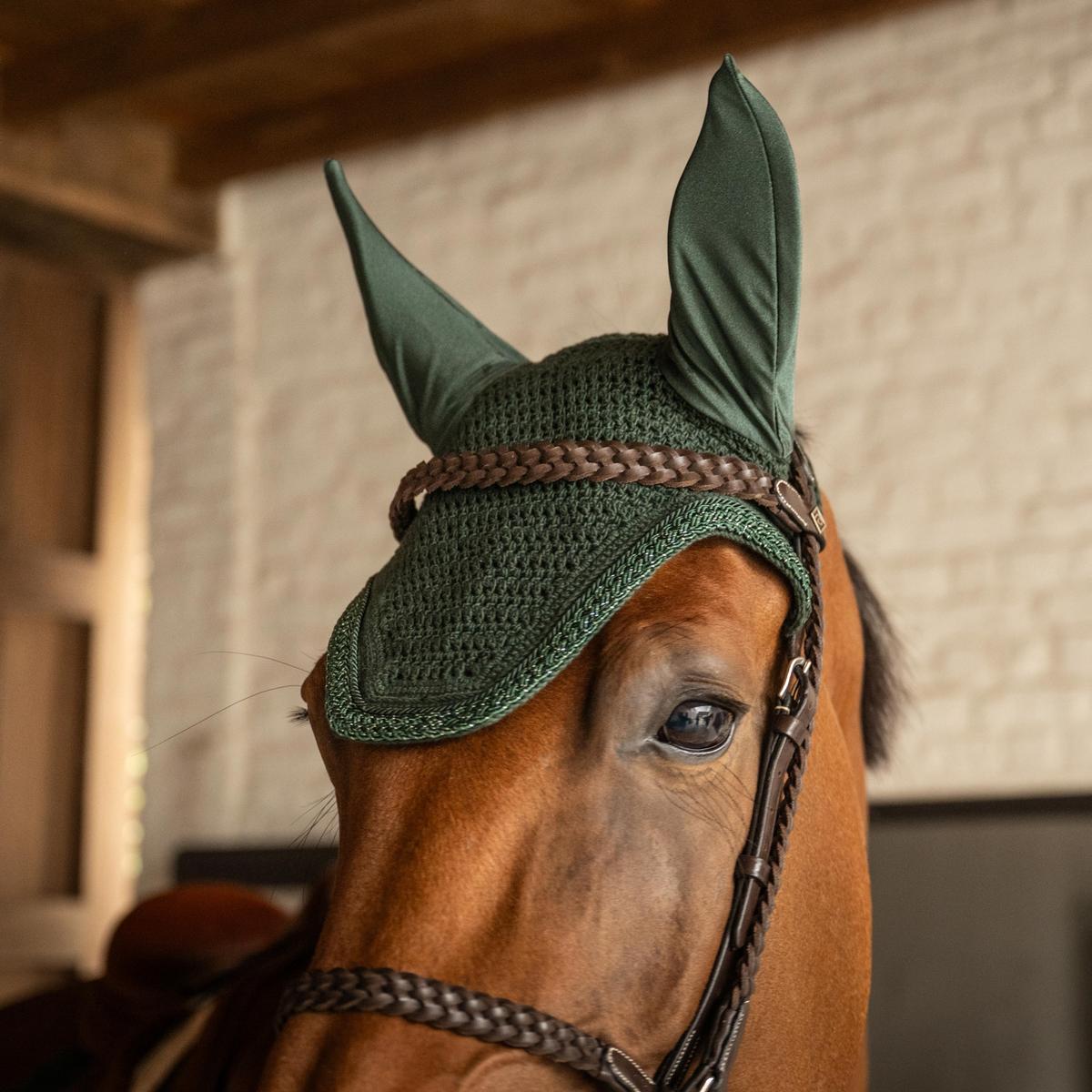 Kentucky Horsewear Fly Veil Wellington Soundless Plaited Glitter Rope