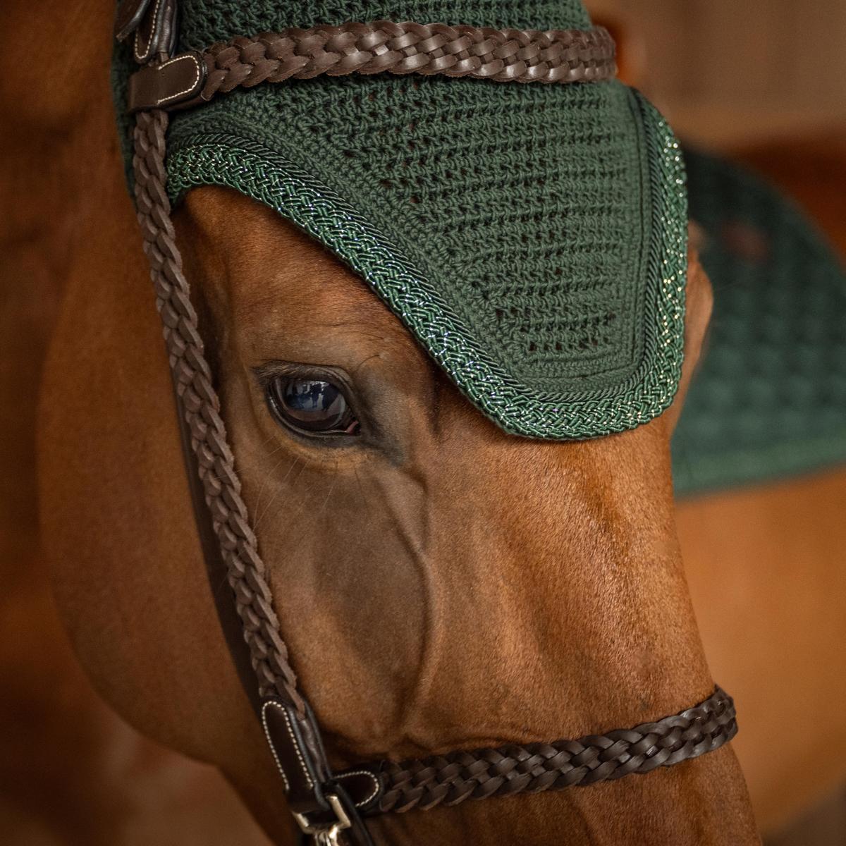 Kentucky Horsewear Fly Veil Wellington Plaited Glitter Rope