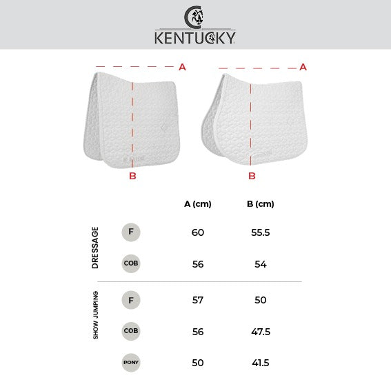 Kentucky Horsewear Saddle Pad Onion Quilt Rubber Logo Dressage