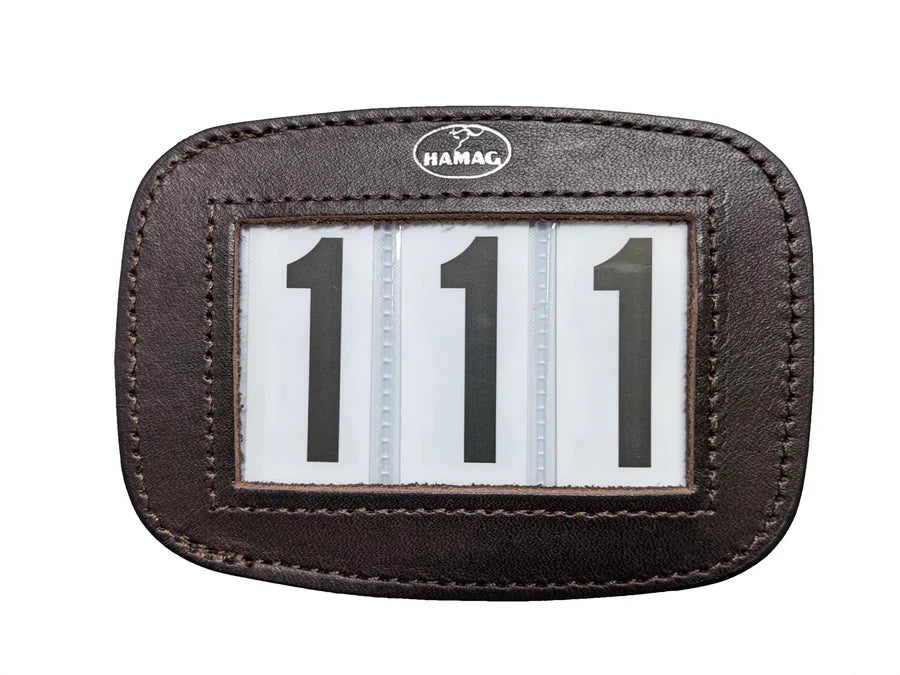 Hamag Leather Saddle Cloth Number Holders (Pair)