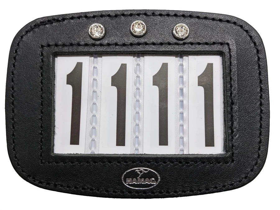 Hamag Leather Saddle Cloth Number Holders (Pair)