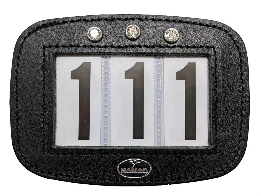 Hamag Leather Saddle Cloth Number Holders (Pair)