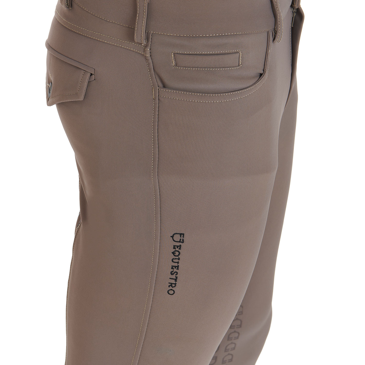 Equestro Men's Slim fit Full Grip Breeches