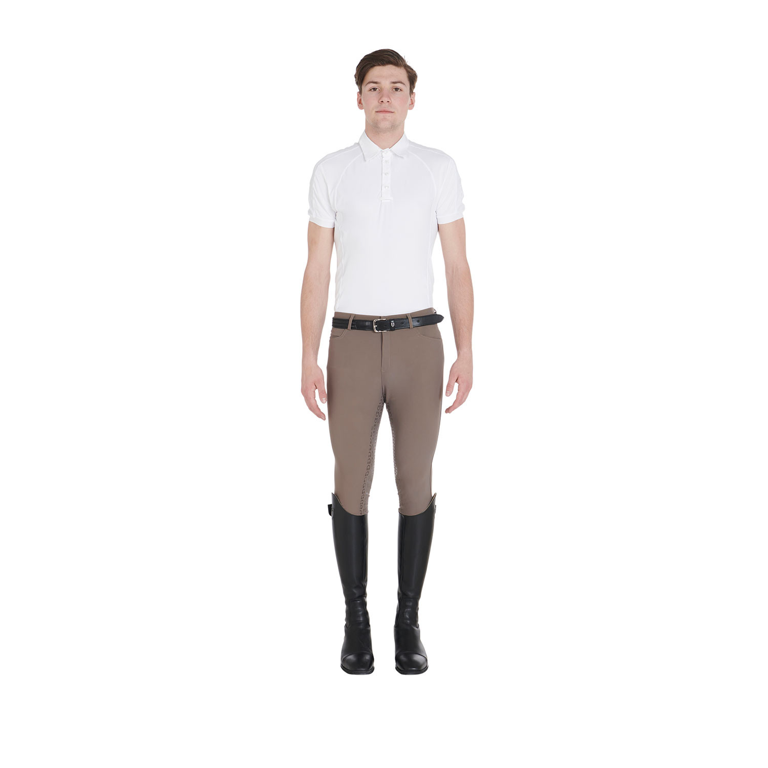 Equestro Men's Slim fit Full Grip Breeches