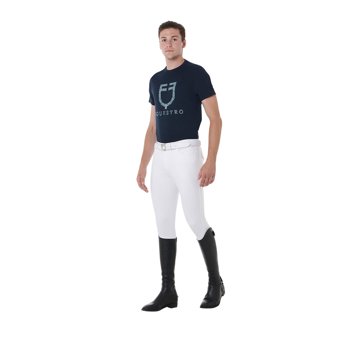 Equestro Men's Slim fit Full Grip Breeches