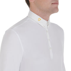 Equestro Men's Long Sleeved Technical Competition Polo