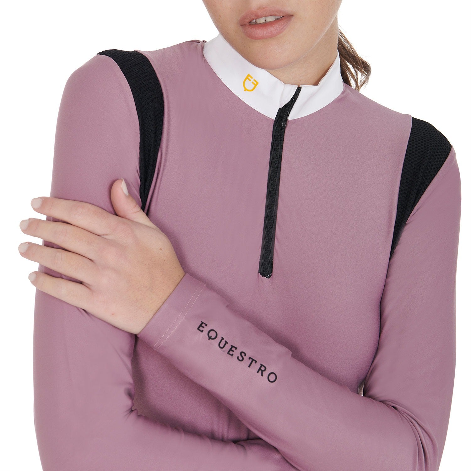 Equestro Women's Long Sleeve Competition Polo Shirt