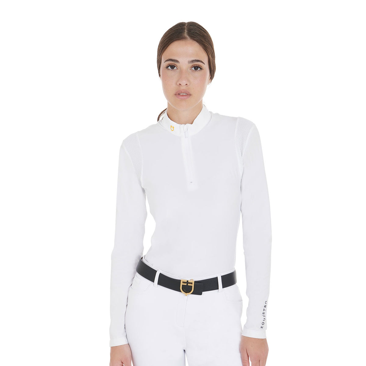 Equestro Women's Long Sleeve Competition Polo Shirt