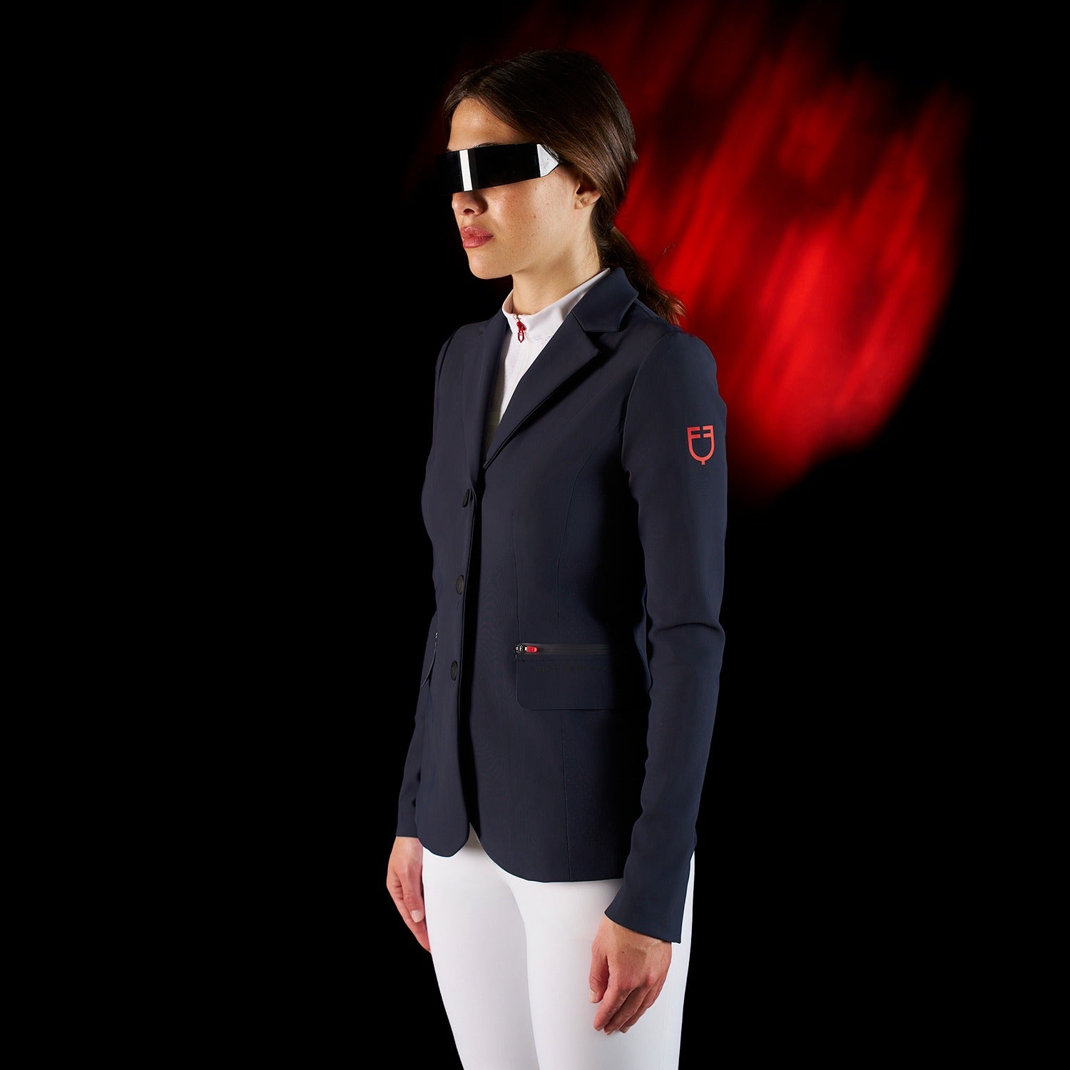 Equestro Women's Competition Jacket With Heat-sealed Seams