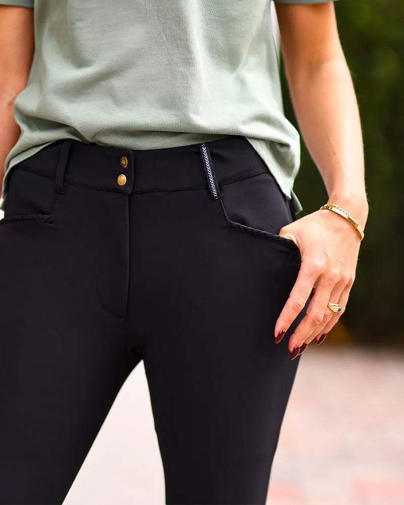 DADA Sport Giovani Grip Breeches - Black