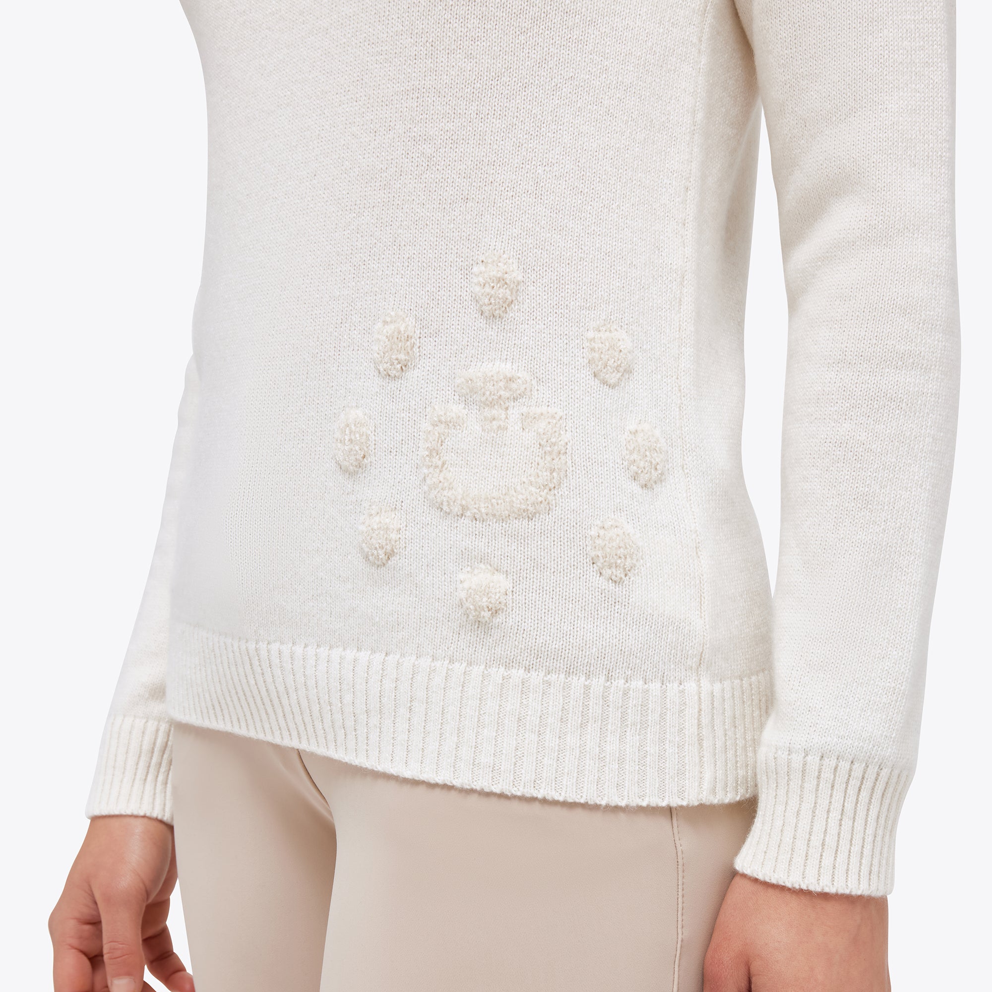 CT Holiday Half Zip Cashmere Blend Sweater