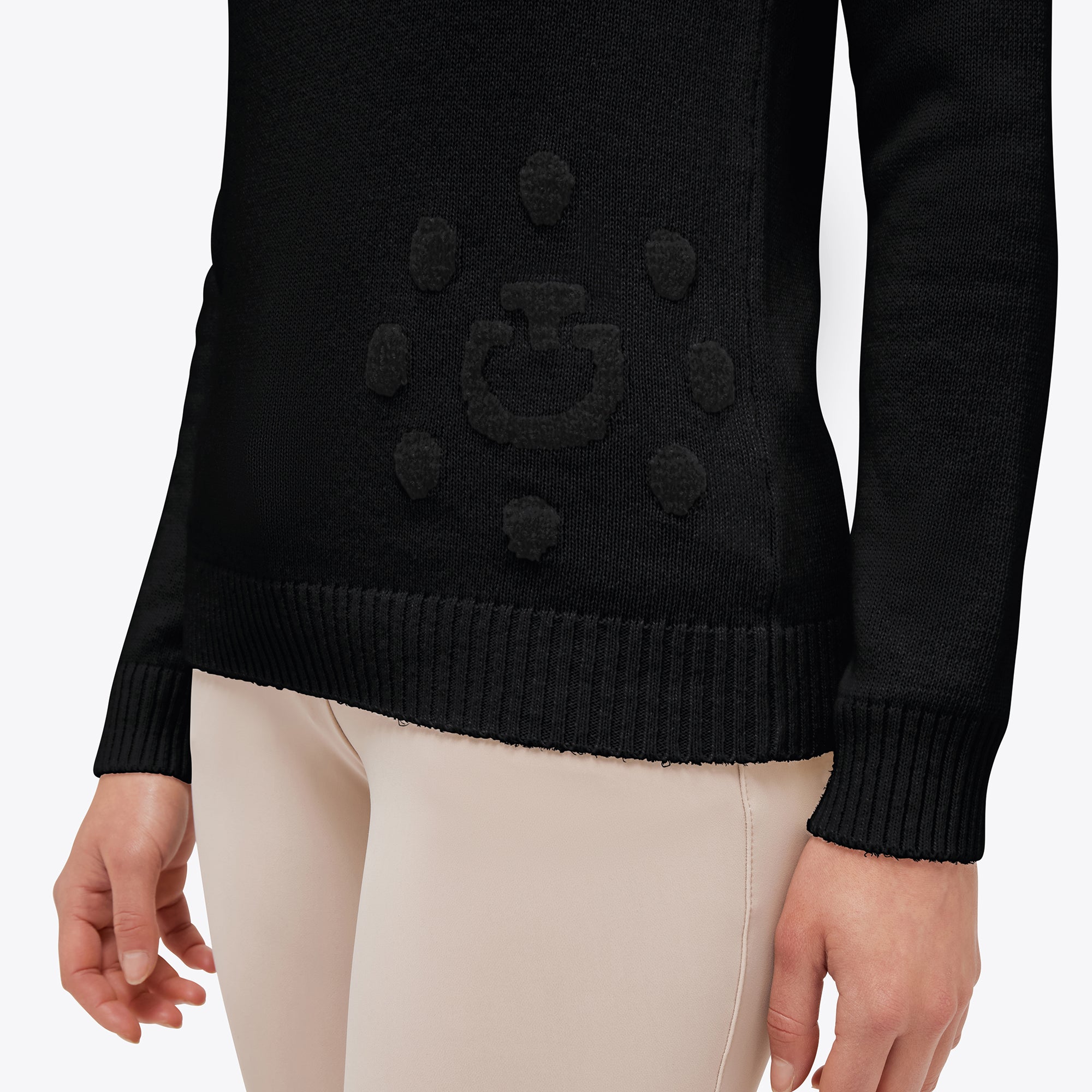 CT Holiday Half Zip Cashmere Blend Sweater
