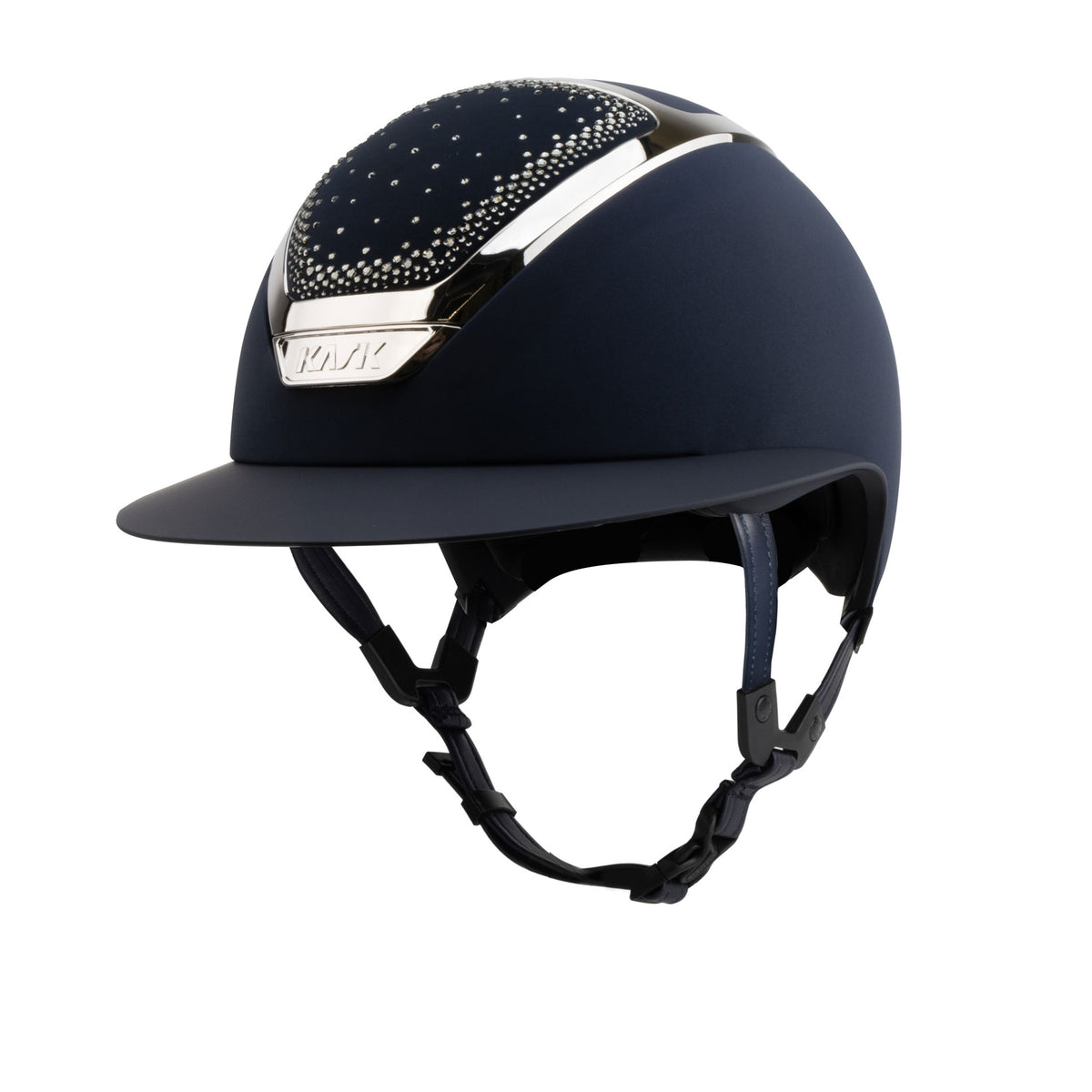KASK Star Lady Chrome Navy-Silver Crystals In-Out Navy Diamond