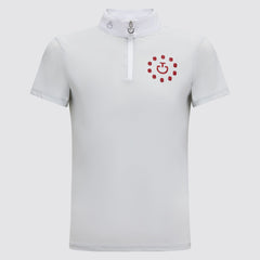 CT S/S Jersey Competition Zip Polo w/ Glitter Print