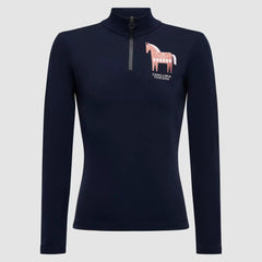 CT L/S Jersey Fleece Training Zip Polo w/ Glitter Horse