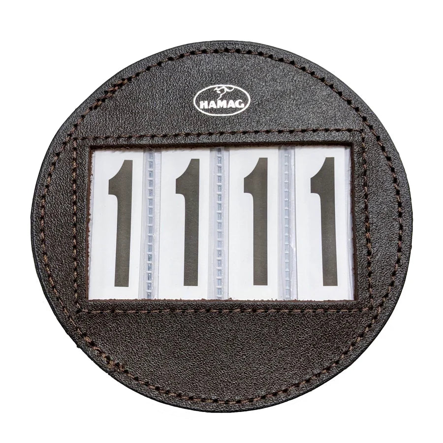 Hamag Leather Bridle Number Holders (Pair)