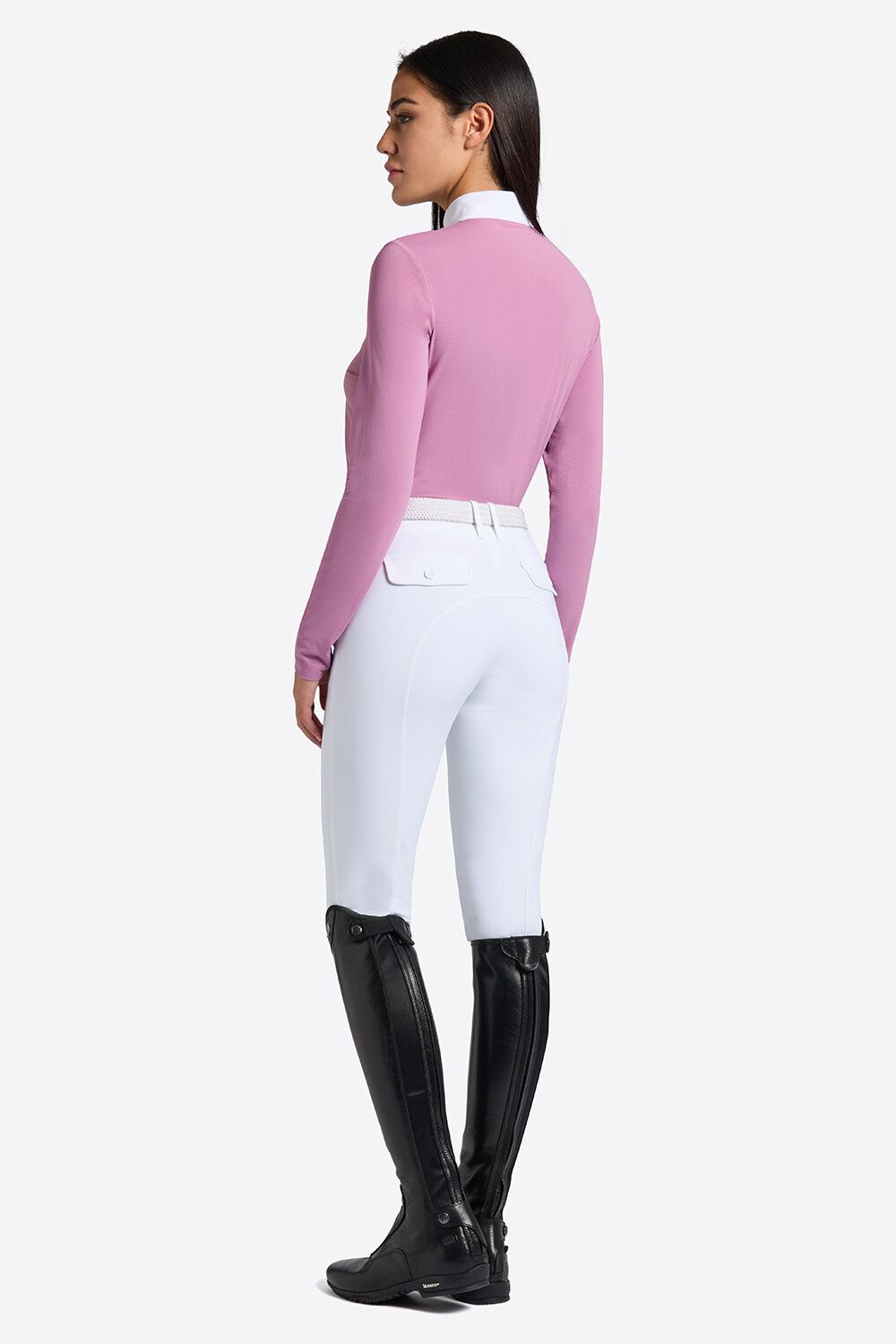 Rider's Gene Women's Long-Sleeve Micro-Perforated Jersey Competition Zip Shirt