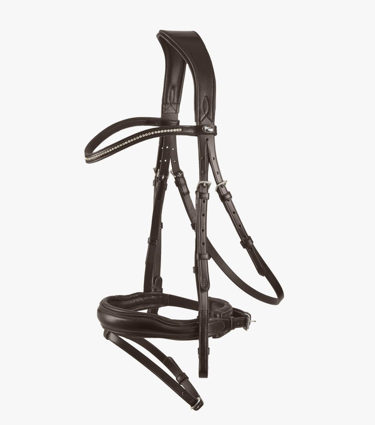 PEI Stellazio Anatomic Snaffle Bridle with Flash