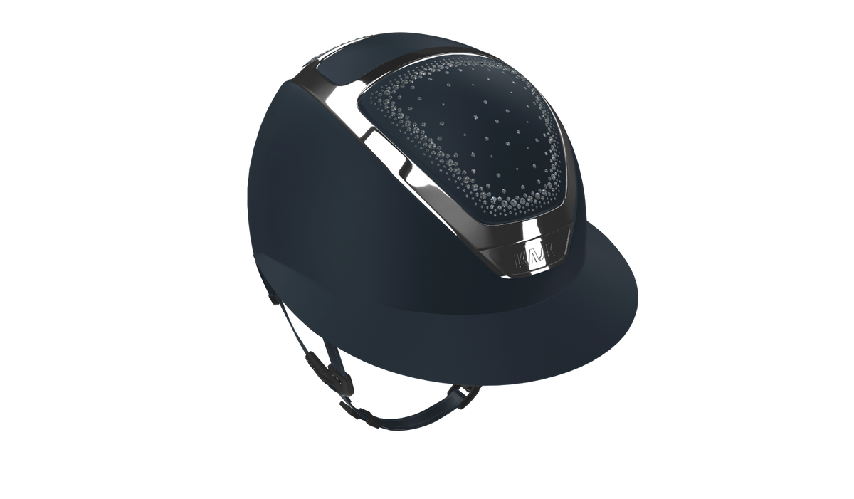 KASK Star Lady Chrome Navy-Silver Crystals In-Out Navy Diamond