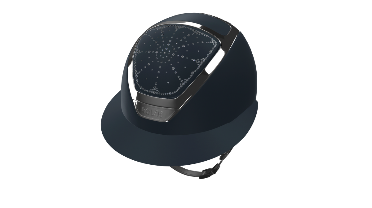 KASK Star Lady Chrome Navy-Silver Crystals Riviera Navy Diamond