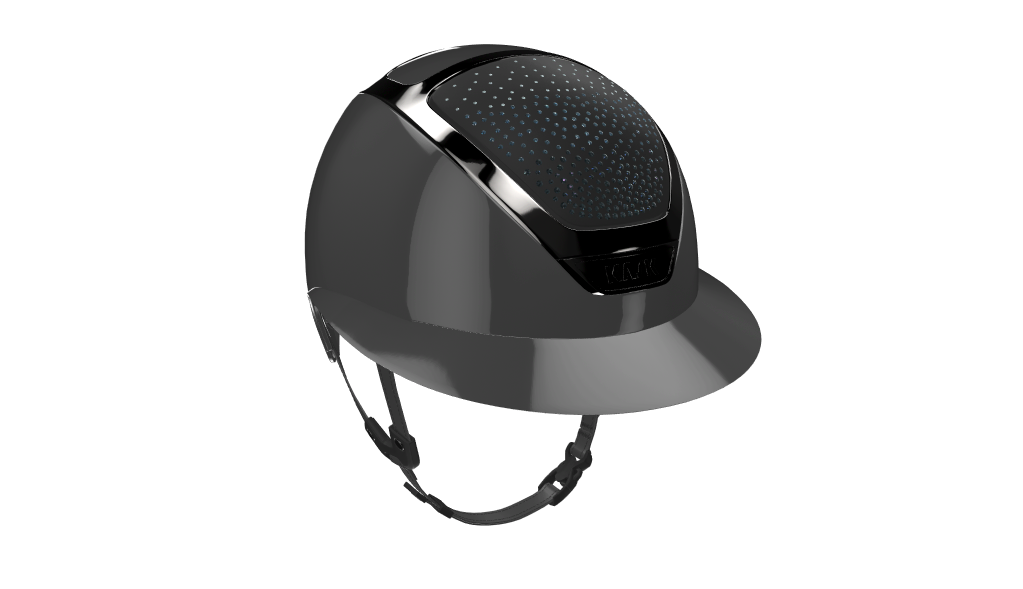 KASK Star Lady Pure Shine Anthracite-Anthracite Crystals Waterfence Blue Montana