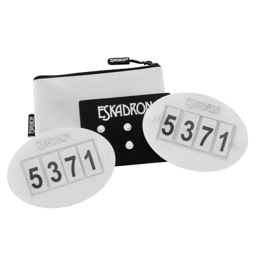 Eskadron Start Number Pocket Quick Pin, 4 Digits, Set of 2