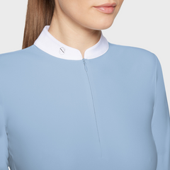 Samshield Louisella One-Colour Short Collar L/S Competition Shirt