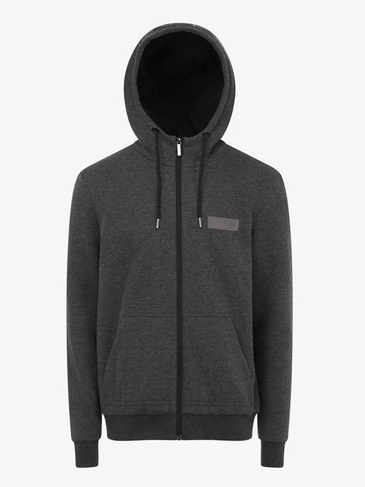 LeMieux Mens Zip Through Hoodie Graphite