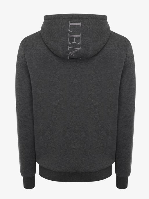 LeMieux Mens Zip Through Hoodie Graphite