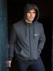 LeMieux Mens Zip Through Hoodie Graphite