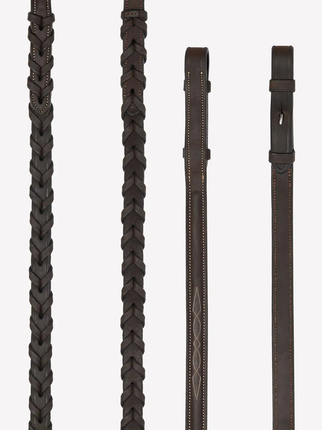 LeMieux Hunter Laced Reins with Stitching